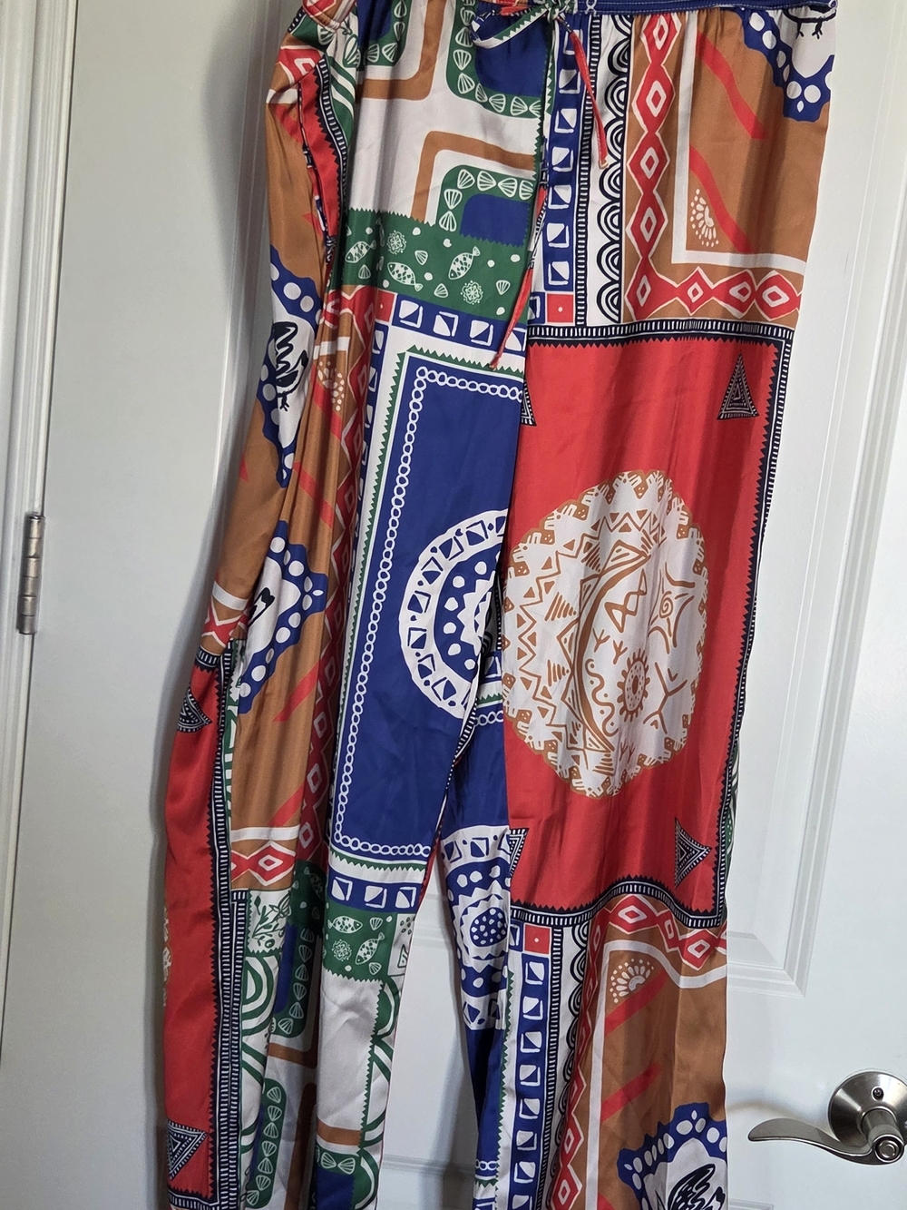 Joie Multicolor Geometric Wide-Leg Pants